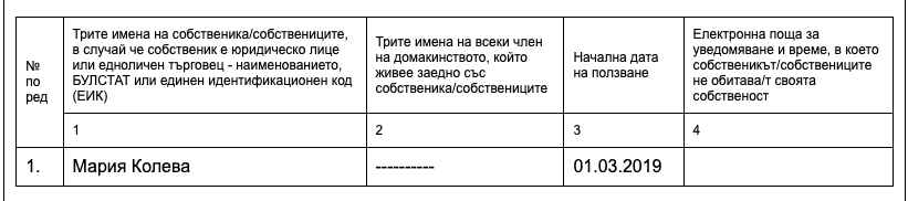 Регистърът на собствениците